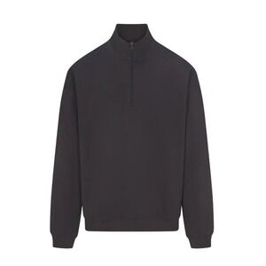 Skims Jersey Lounge Quater Zip Pullover‎ PL-ZUP-6901M Ash Medium